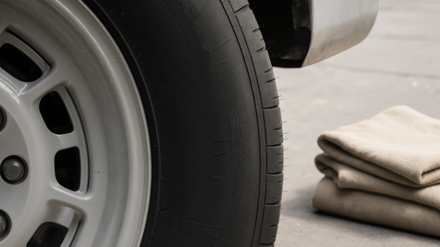 A clean tire and closed tool case representing maintenance and repair reserves